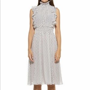 Alexia Admour Joanna Ruffled Midi Dress size 6